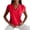 Red, variant on Blouses for Women Women Casual T-shirt Solid Short Sleeve V-Neck Pullover Blouse Tops