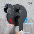 thumbnail image 5 of Rainlex 10 in. Shower Head Single-Handle 3-Spray Round High Round High Pressure Shower Faucet in Matte Black, 5 of 9