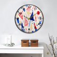 thumbnail image 4 of Acrylic Wall and Table Clock Party Themed Illustrations 11.9in Modern Decor with Golden Hands, 4 of 12