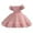 Watermelon Red, variant on Little Girls Pearl Party Ball Dress Mesh Tiered Tulle Tutu Party Wedding Toddler Pageant Formal Prom Gown 0-5 Years