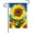 Color 3, variant on Rdsfhsp Spring Summer Buffalo Floral Sunflower Welcome Linen Garden Flag for Yard Lawn Decor 12"x18"