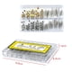 thumbnail image 1 of 170 piezas Kit de repuesto de tornillo de reparación de reloj de acero inoxidable Kits de repuesto de piezas de corona de reloj Juego de herramientas de reparación de accesorios de reloj de cabeza pla, 1 of 1