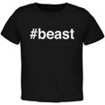 thumbnail image 1 of #beast Black Toddler T-Shirt, 1 of 1