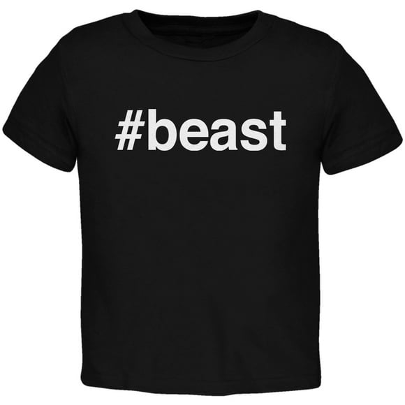 beast T-Shirt Noir pour Enfant en Bas Âge