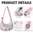 thumbnail image 2 of Crossbody Handbag for Women – Water-Resistant & Lightweight, Cute Black and White Cow Print, Rustic Farmhouse Style, Spacious Durable Purse for Cow Lovers, 2 of 5