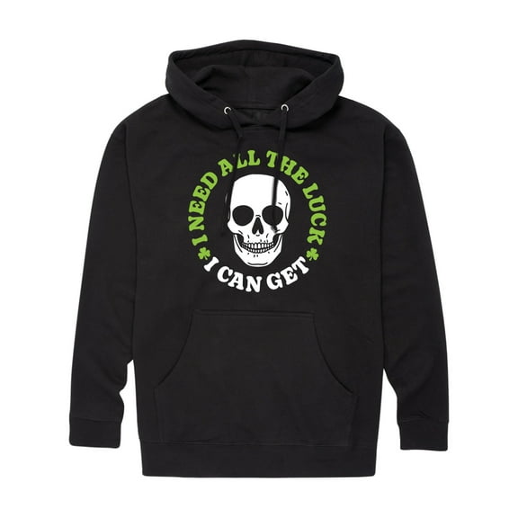 Instant Message - Need All The Luck I Can Get - Men's Pullover Hooded Fleece Sweatshirt