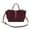 Red, variant on LIJCC Women Suede Bags Large Leather Tote Bag Fall Purse Classic Shoulder Handbag Satchel Bag Brown Top-handle Bag with Adjustable Strap for Commuting