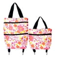 thumbnail image 7 of Portable Rolling Grocery Shopping Bag, Foldable Wheeled Market Tote with Zipper Pockets, Waterproof Utility Cart for Supermarket Vegetable Runs, Collapsible Errand Cart with Wheels for Home, Style C, 7 of 7