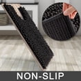 thumbnail image 4 of Alfombrilla de baño Yimobra Luxury Shaggy, color negro, 4 of 7