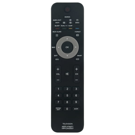 Replaced Remote Control For PHILIPS TV 40PFL4706/F7 19PFL5422D27
