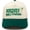 Birdies And Dirties - Green/Beige, variant on Two-Tone Canvas Snapback Baseball Cap - New York (Upside Down) - Pinstripe Navy/Beige
