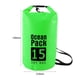 thumbnail image 3 of Saco De Bolsa Seca Bolsa seca impermeable Pack Saco Natación Kayak River Trekking (15L Verde) Ndcxsfigh  Libre de BPA, 3 of 4