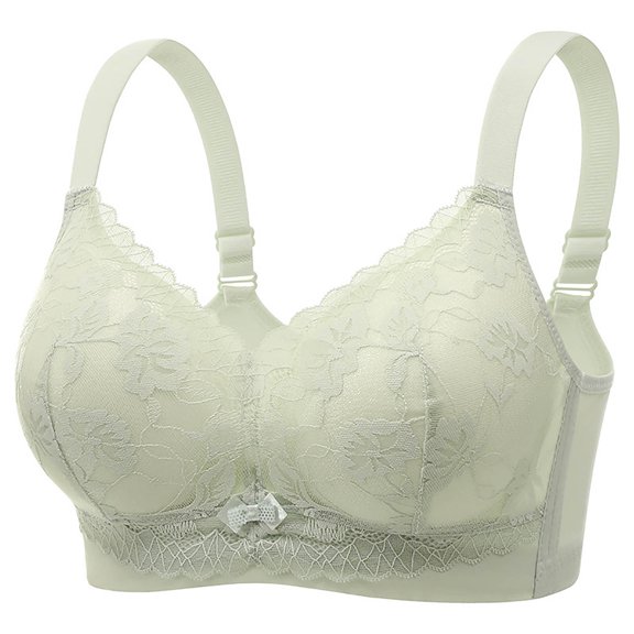 FAHXNVB Womens Lace Push Up Bra Comfortable Full Coverage Supportive Unpadded Wireless Bralettes No Underwire Everyday Bras