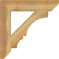 thumbnail image 3 of Ekena Millwork 4"W x 22"D x 22"H Balboa Slat Rough Sawn Bracket, Western Red Cedar, 3 of 4