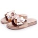 thumbnail image 5 of Zapatos planos de color sólido con zapatillas de flores grandes con lentejuelas a la moda de verano para mujer Wmkox8yii  hj789, 5 of 7