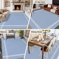 thumbnail image 5 of Pure Light Blue Large Area Rug 8x10 FT, Non Slip Living Room Throw Carpet, Simple Solid Color Washable Soft Indoor Outdoor Carpet Non-Shedding Rug for Bedroom Dining Room, 5 of 9