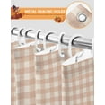 thumbnail image 4 of Fall Thanksgiving Shower Curtain Set ，Waterproof Fabric Shower Curtains Pumpkin Hydrangea Pink Plaid Linen Shower Curtains for Bathroom,Bathroom Decor 72"x72", 4 of 7