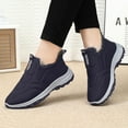 thumbnail image 2 of Oyedens Womens Mens Snow Boots Winter Warm Plush Lined Slip on Walking Loafers Sneakers Work Shoes, 2 of 8