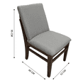 thumbnail image 2 of Silla Wakanda para comedor, Madera y Tela Lino gris SALVANTO Moderna, 2 of 2