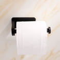 thumbnail image 4 of Bewildely Portarrollos de papel higiénico Autoadhesivo en el baño Portarrollos de papel de cocina Acabado negro Portarrollos de papel de cocina Juegos de accesorios de baño, 4 of 6