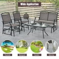 thumbnail image 5 of Gymax 4PCS Outdoor Glider Chair & Table Set Patio Conversation Furniture Set, 5 of 10