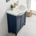 Design Element Marian 30" Single Sink Bathroom vanity in Blue with