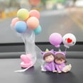 thumbnail image 5 of Cute Small Figurines Resin Miniatures Cartoon Couples Car Decoration Auto Interior Decoration Air Vent Ornaments Dashboard Figurine Accessories E, 5 of 7