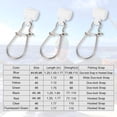 thumbnail image 3 of Sinker Slides for Fishing, Sinker Weight Silder Line Slide Sleeve Swivel Duo Lock Snaps for Saltwater Surf Bottom Fishing Fish Fider Rig Catfish Rig White Duo-Lock Snap 30 Pack, 3 of 6