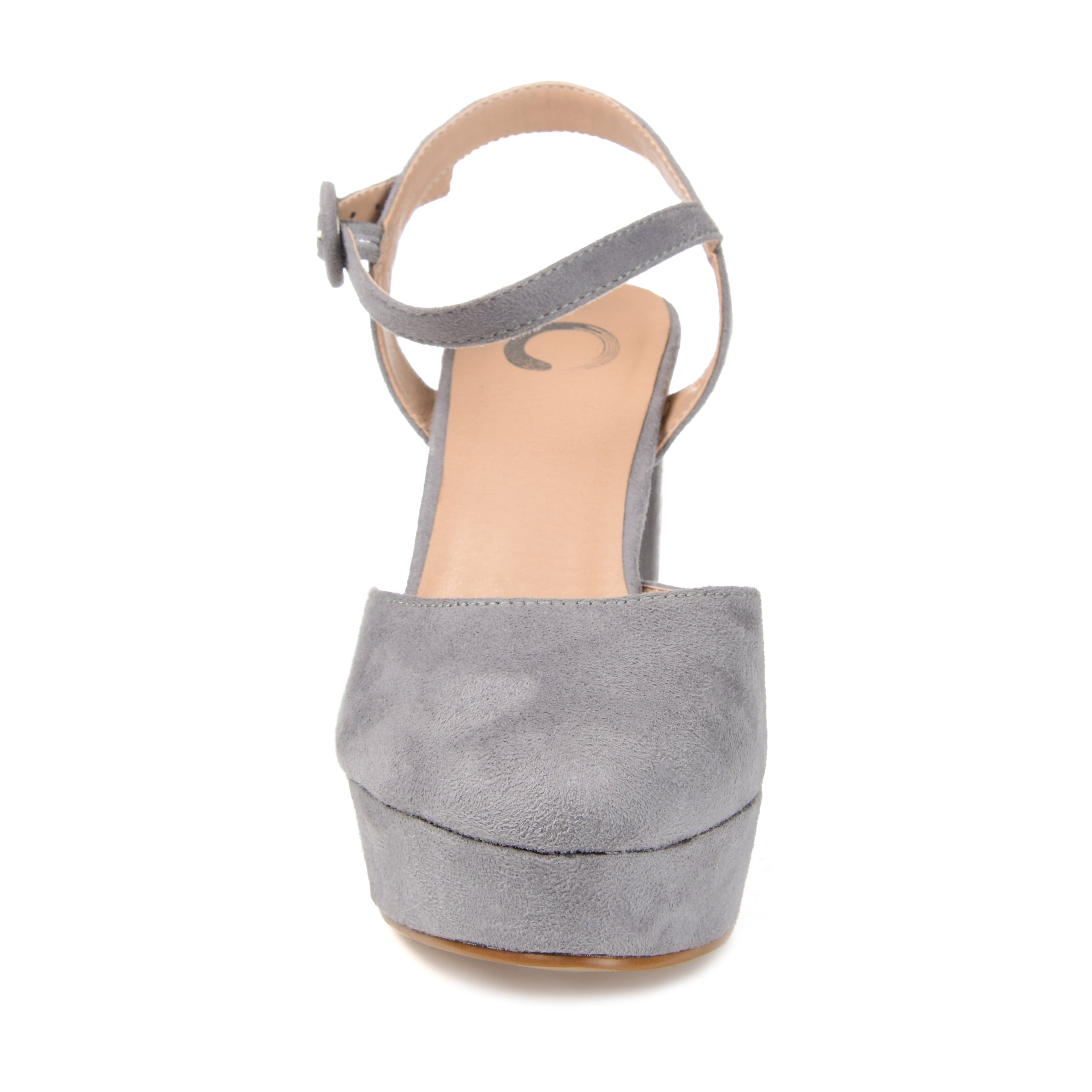 Journee Womens Roslynn Almond Toe High Block Heel Pumps, Widths Available