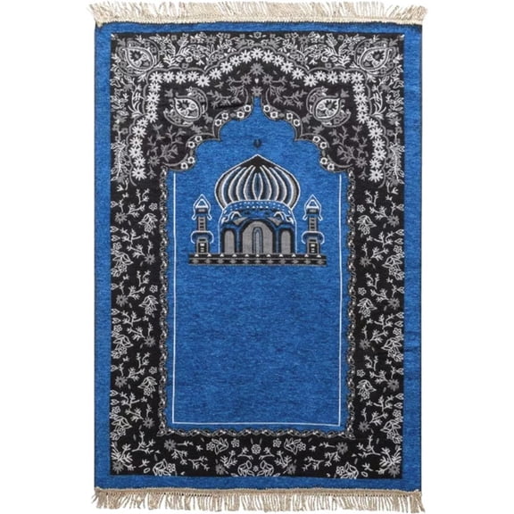 Jiibva Muslim Prayer Blanket, 110x70cm Portable Carpet, Soft Thick Muslim Prayer Rug, Islamic Gift Muslims Mats, Praying Rugs, Portable Prayer Mat for Men Women