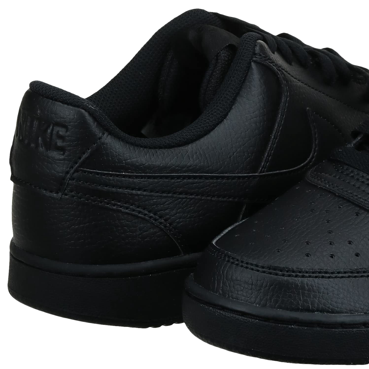 Nike Court Vision Low Next Nature Men's Black Leather Shoes