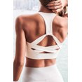 thumbnail image 3 of Soutien-gorge de Sport Rehausseur Blanc pour Femmes, 3 of 12