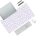 thumbnail image 2 of Kawaii Purple Flower Extended Gaming Mouse Pad Large, 31.5"X15.7" Big Mouse Pad with Non-Slip Base Long Computer Keyboard Mouse Mat for Home Office Work, 2 of 6