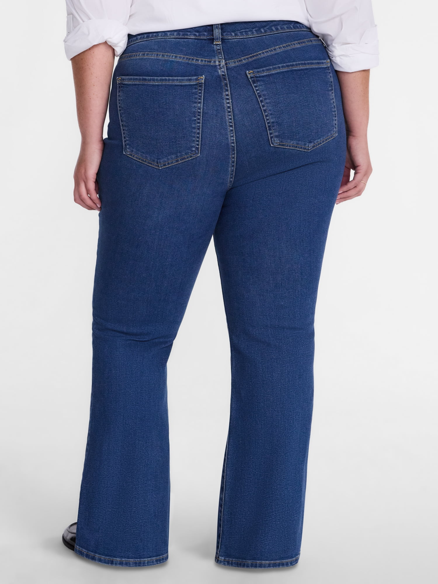 Terra & Sky Women's Plus Signature Denim Bootcut, Sizes 28W,28WL,28WS