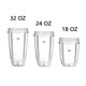 thumbnail image 1 of Piezas de licuadora vaso de plástico, vasos de piezas de batidora Nutri, piezas de repuesto de exprimidor, vasos de 18OZ/24OZ/32OZ, pieza de licuadora Sincero Hogar, 1 of 6