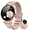 Rose gold, variant on Smart Watches for Women, 1.2'' AMOLED HD Round Screen Fitness Trackers with Bluetooth Call (Answer/Make/Text), 100+ Sports Mode, IP68 Waterproof Women Smart Watch for Android IOS
