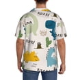 thumbnail image 3 of Kdxio Men'S Hawaiian Shirt For Men Short Sleeve Shirt Childish Dinosaur Summer Casual Holiday Beach Button Down T-Shirts, 3 of 5
