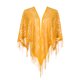 thumbnail image 1 of Chales y envolturas INSPIRAR CHIC para vestidos de noche, bufandas triangulares de encaje con flecos para fiestas formales de boda 70.9"x27.6" Amarillo Jengibre, 1 of 5