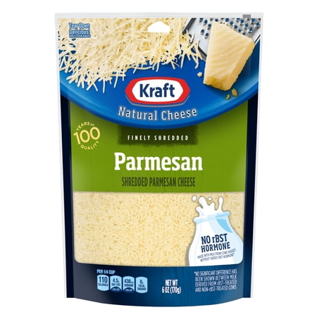 Kraft Natural Parmesan Finely Shredded Cheese, 6 oz Bag