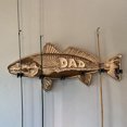 thumbnail image 1 of Decoración hogareña Titular de la caña de pescar Gwong de la pared Montaje en la pared delicado Padres delicado Regalos del día Regalos de la pesca Pole Back Ornament para el hogar Gwong 21068157, 1 of 6