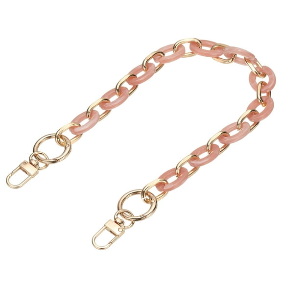 Acrylic Purse Chain, Handbag Chain Straps Bag Strap Detachable Handle for Purse Handbags DIY 16" Dusty Rose
