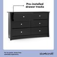thumbnail image 2 of Storkcraft Crescent 6-Drawer Double Dresser, 2 of 11
