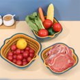 thumbnail image 6 of Casewin 6PCS Kitchen Colander Strainer Set Vegetable Washing Baskets Soaking and Washing Fruits Sinks Drain Basin Cleaning Storage Container, 6 of 6
