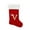 V, variant on Wadada 18 Inch Large Monogram Stocking Red Christmas Initial Letter J Cable Knit Stockings with White Cuffs Cute Xmas Alphabet Decorations for Home Family Fireplace Hanging Gifts DIY Decor