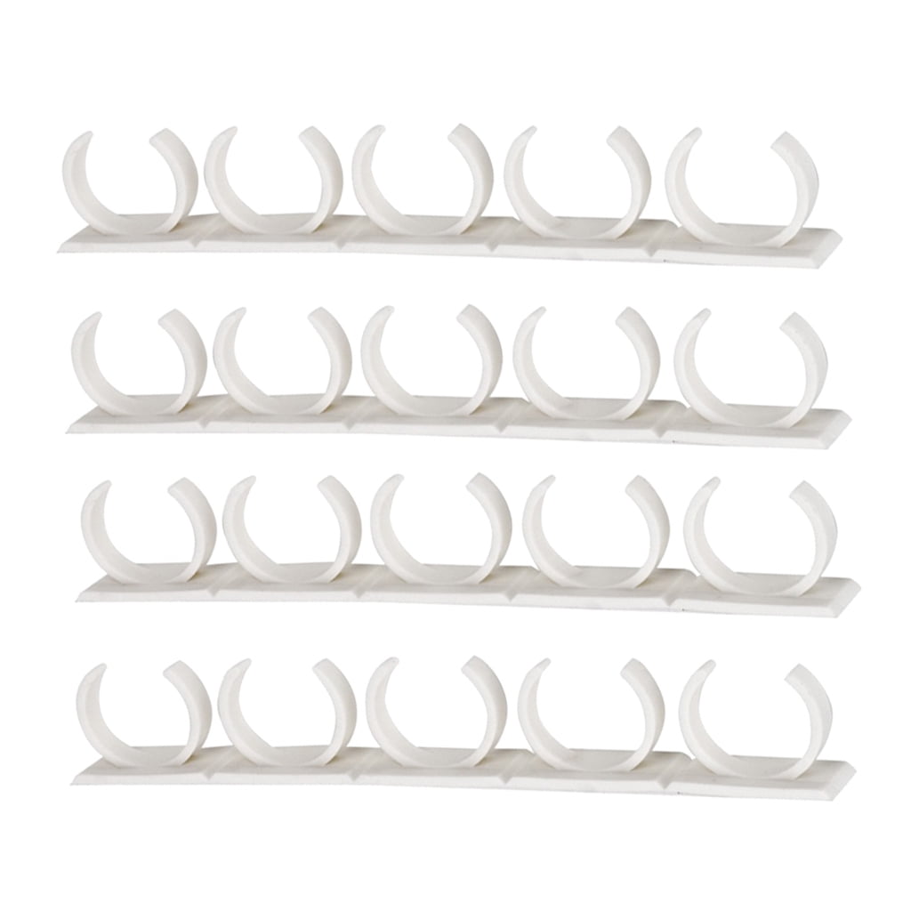 20 Clip Kitchen Spice Gripper Strip Jar Rack Holder Organizer Stick to Door Wall