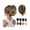 1B, variant on 8 Inch Straight Ponytail Extension Short Claw Clip Pony Tail Natural Looking Synthetic Hair Pieces for Women