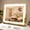 Gold-22"L x 17"W, variant on Black 22"L x 17"W Lighted Vanity Face Mirror with Dimmable LED Lights