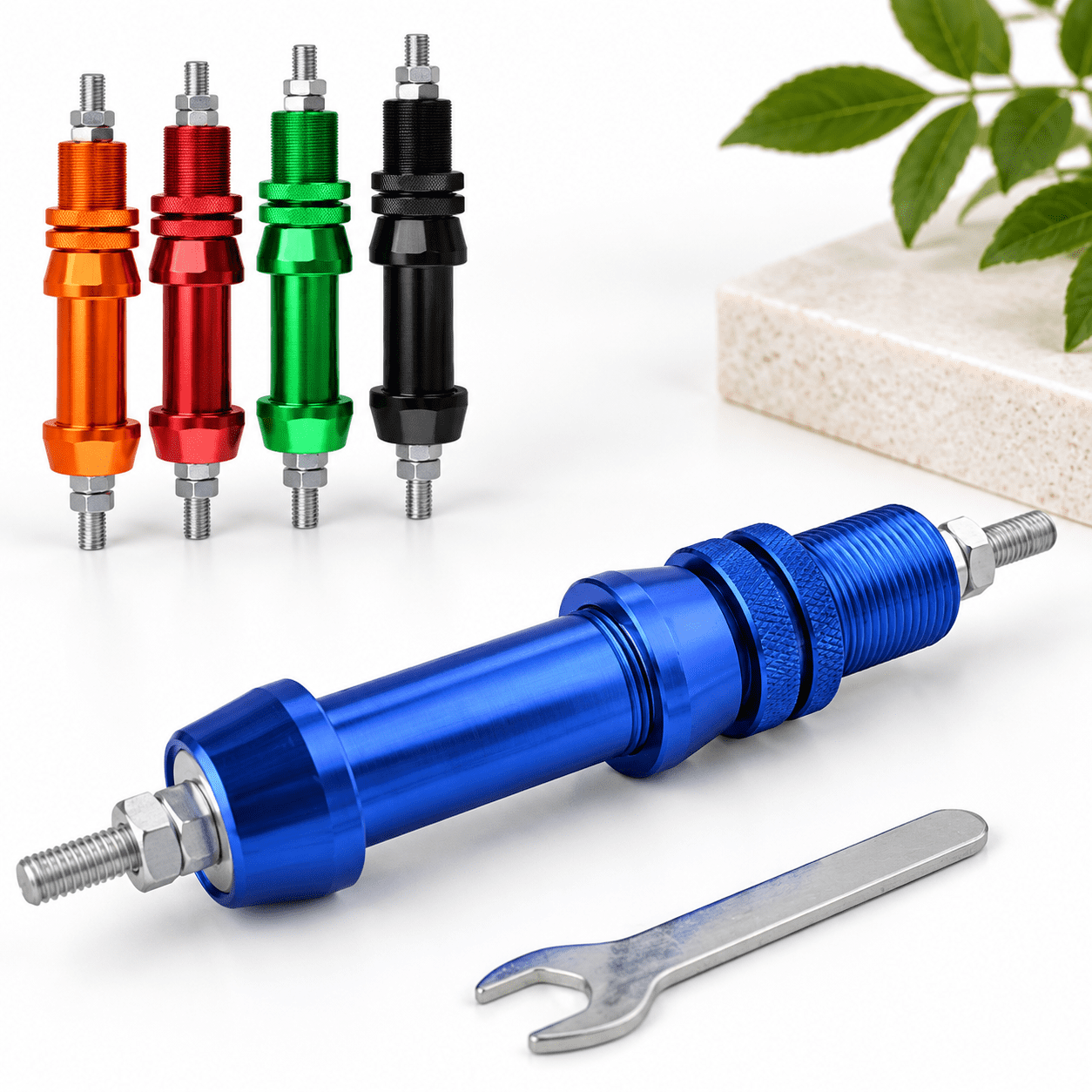Blue Aluminum Alloy Archery Bowfishing Reel Seat Mount for Compound Recurve Bows