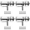 thumbnail image 1 of 4 Pieces Stainless Steel Door Security Latch Door Lock for Barn Bathroom Window, 1 of 5