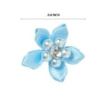 thumbnail image 3 of Offray Accessories, Light Blue, 3/4 inch 5 Petal Gem Flower, 6 count, 1 Package, 3 of 7